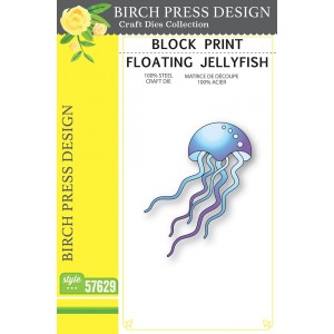 Birch Press Stanzschablone - 57629 Block Print Floating Jellyfish