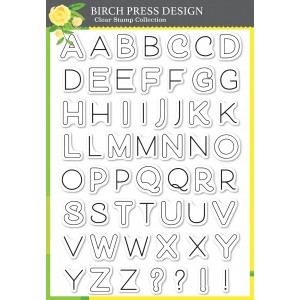 Birch Press Clear Stamps - Mod Alphabet