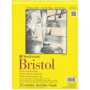 Strathmore Bristol Smooth Paper Pad 9"X12"