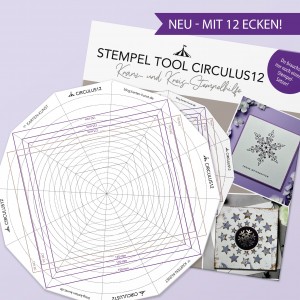 Karten-Kunst Stempel Tool Circulus12 Kranz- und Kreisstempelhilfe mit 12 Ecken