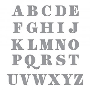 Spellbinders Stanzschablonen - Be Bold Uppercase Alphabet 