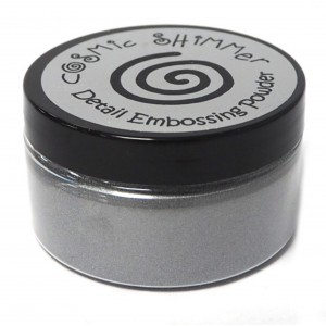 Cosmic Shimmer Embossingpulver - Silver Shine - Große Dose 100 ml 