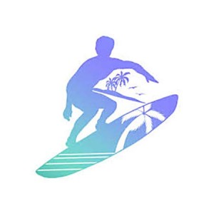 Couture Creations Men's Collection Surfs Up Mini Clear Stamp - 30% RABATT