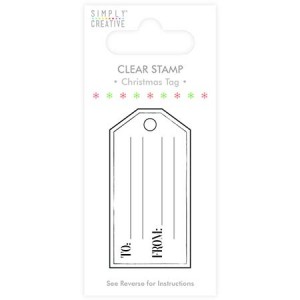 Simply Creative Christmas Tag Clear Stamp - 25% RABATT