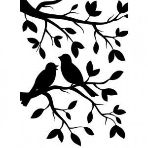 Darice Hintergrund-Prägeschablone - Birds Branch 