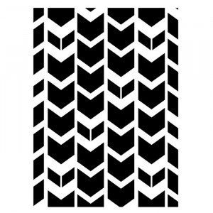 Darice Hintergrund-Prägeschablone - Tribal Chevron 