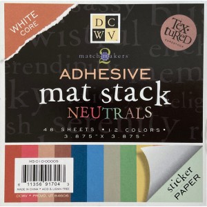 Die Cuts With A View Mat Stack - Neutrals selbstklebend