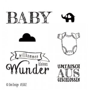 Dini Designs Mini Clear Stamps - Baby