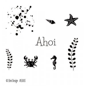 Dini Design Mini Clear Stamps - Ahoi 1