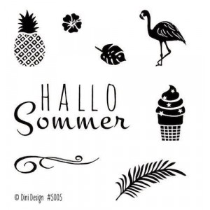 Dini Designs Mini Clear Stamps - Sommer