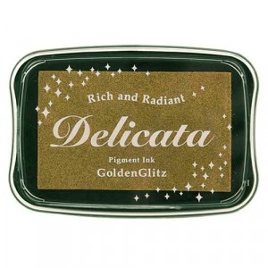 Delicata Metallic Pigment-Stempelkissen - Golden Glitz 