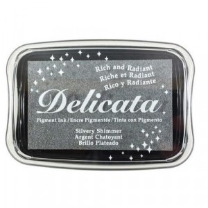 Delicata Metallic Pigment-Stempelkissen - Silvery Shimmer