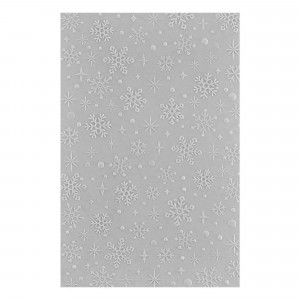 Spellbinders Sparkling Snow 3D Embossing Folder GROSS