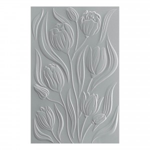 Spellbinders Twirling Tulips 3D Embossing Folder GROSS