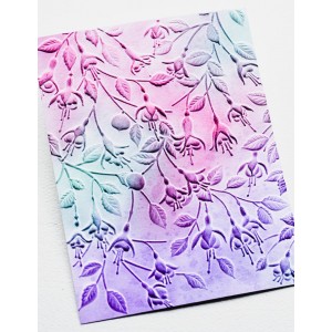 Memory Box 3D Prägeschablone - EF1046 Fuchsia Cascade + Stanzschablone