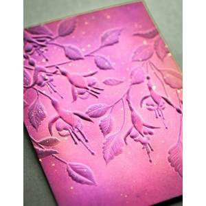 Memory Box 3D Prägeschablone - EF1047 Fabulous Fuchsia + 3 Stanzschablonen