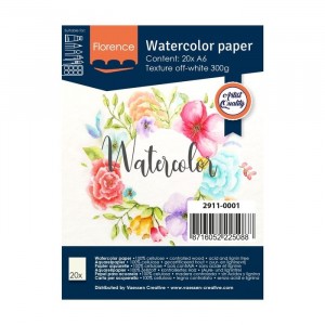 Florence Aquarellpapier Textur A6 20 Blatt 300g/m²