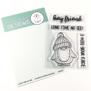 Gerda Steiner Designs Clear Stamps - Long Time No See Penguin
