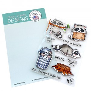 Gerda Steiner Designs Clear Stamps - Sneaky Racoons 4x6