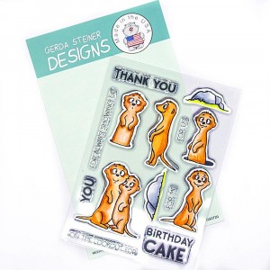 Gerda Steiner Design Clear Stamps - Meerkats on the Lookout! 4x6 