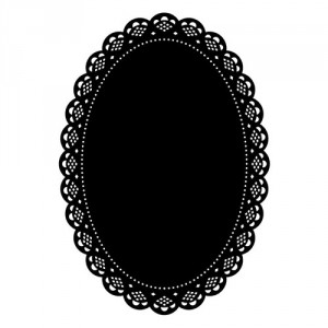 Darice Hintergrund-Prägeschablone - Oblong Doily