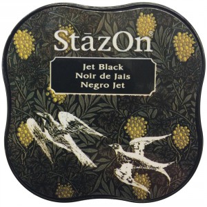 StazOn Midi Ink Pad Stempelkissen - Jet Black