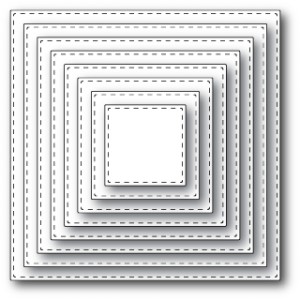 Memory Box Open Studio Stanzschablone - Stitched Square Layers