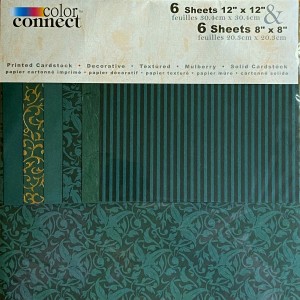 color connect Motivpapier 12x12 und 8x8 - Dunkelgrün