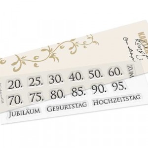 Karten-Kunst Clear Stamp Set - Jubiläum