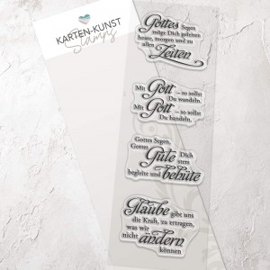 Karten-Kunst Clear Stamps KK-0017 - Weise Worte Glaube