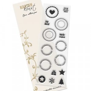 Karten-Kunst Clear Stamp Set - Runde Siegel