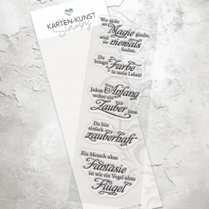Karten-Kunst Clear Stamps KK-0025 - Weise Worte „Magie“