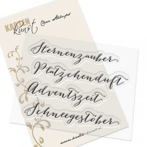 Karten-Kunst Clear Stamp Set - Große Worte „Sternenzauber“