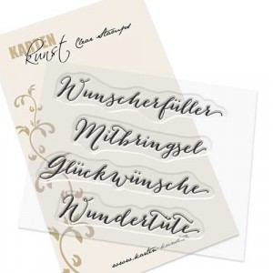 Karten-Kunst Clear Stamps KK-0029 - Große Worte „Wunscherfüller“