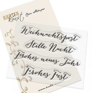 Karten-Kunst Clear Stamp Set - Große Worte Weihnachtspost