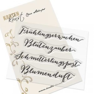 Karten-Kunst Clear Stamp Set - Große Worte „Frühlingserwachen“