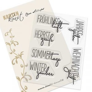 Karten-Kunst Clear Stamp Set - Capri Jahreszeiten