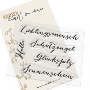 Karten-Kunst Clear Stamp Set - Große Worte "Lieblingsmensch"