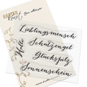 Karten-Kunst Clear Stamps KK-0039 - Große Worte Lieblingsmensch