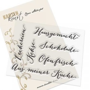 Karten-Kunst Clear Stamps KK-0042 - Große Worte Hausgemacht - 35% RABATT