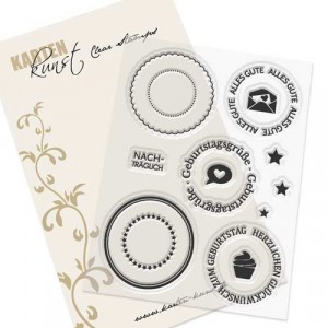 Karten-Kunst Clear Stamps KK-0053 - Große Siegel Geburtstag