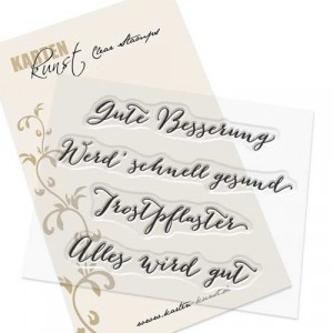 Karten-Kunst Clear Stamps KK-0054 - Große Worte Gute Besserung