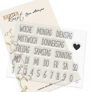 Karten-Kunst Clear Stamps KK-0058 - Kalender Nr. 2