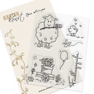 Karten-Kunst Clear Stamp Set - Viecher im Frühling