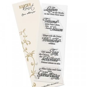 Karten-Kunst Clear Stamps KK-0065 - Weise Worte zum Geburtstag