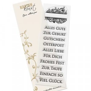 Karten-Kunst Clear Stamps KK-0067 - Eingerahmte Worte