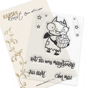 Karten-Kunst Clear Stamp Set - Daisy mit Geschenk