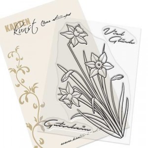 Karten-Kunst Clear Stamp Set - Narzissen-Grüße