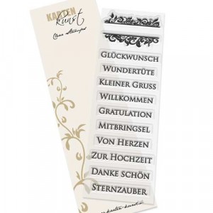 Karten-Kunst Clear Stamps KK-0076 - Noch mehr eingerahmte Worte