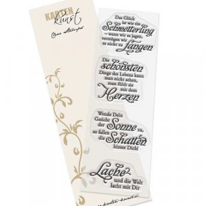 Karten-Kunst Clear Stamps KK-0082 - Weise Worte Glück